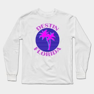 Destin Florida Neon Long Sleeve T-Shirt